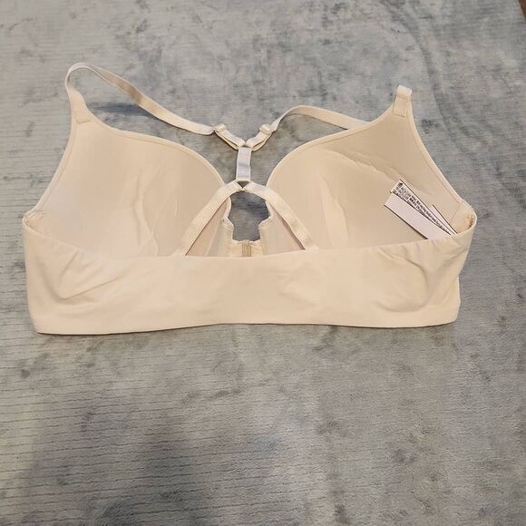 Victoria's Secret 38C Racerback Tshirt Push Up Bra Full Coverage Beige - Picture 2 of 3